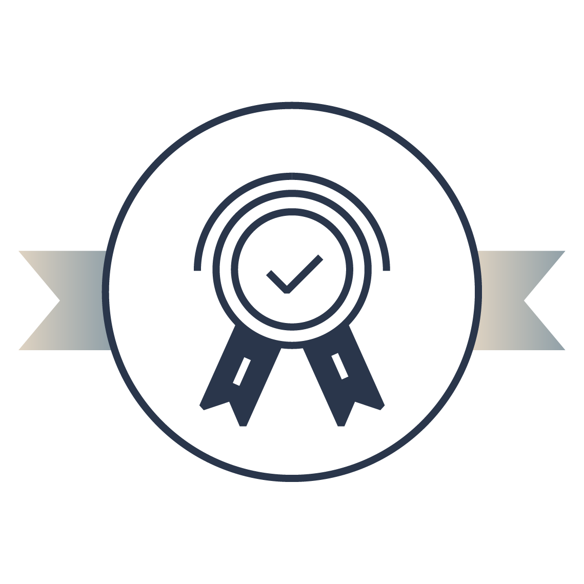 Icon für Qualitätsversprechen: eine Medaille